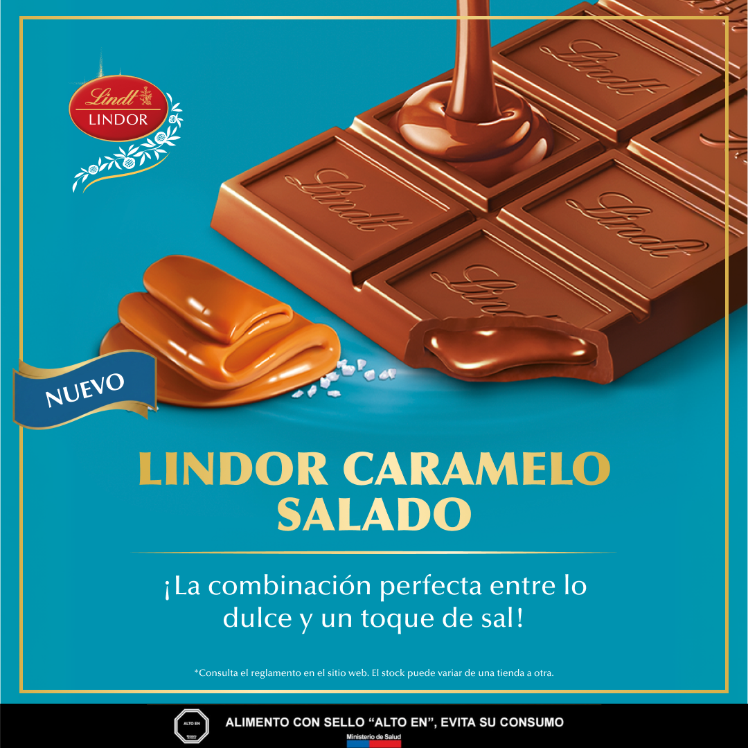 Lindt Facebook ad: 50% OFF en la 2da unidad