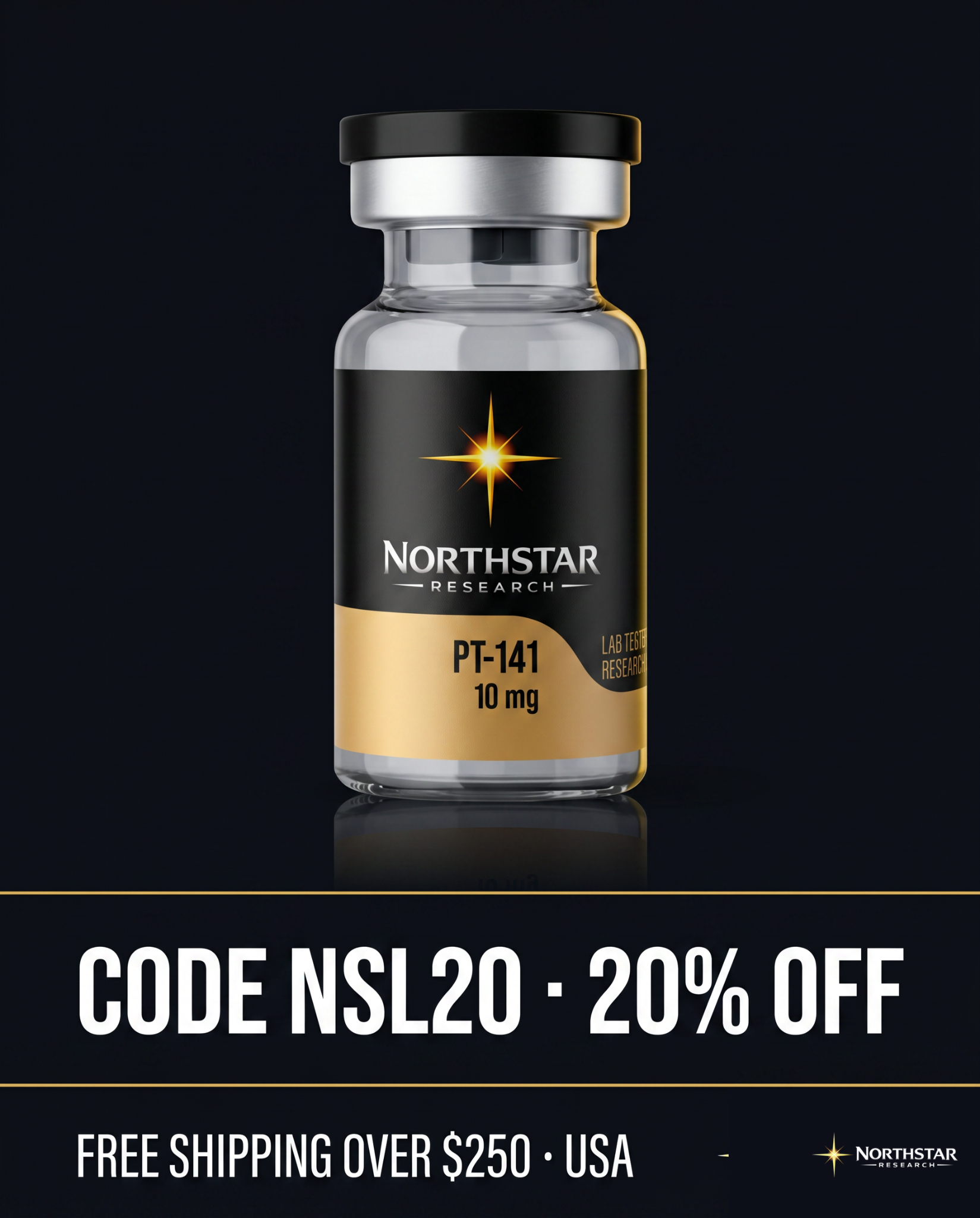 Northstar Research Facebook ad: 20% Off, Use Code NSL20