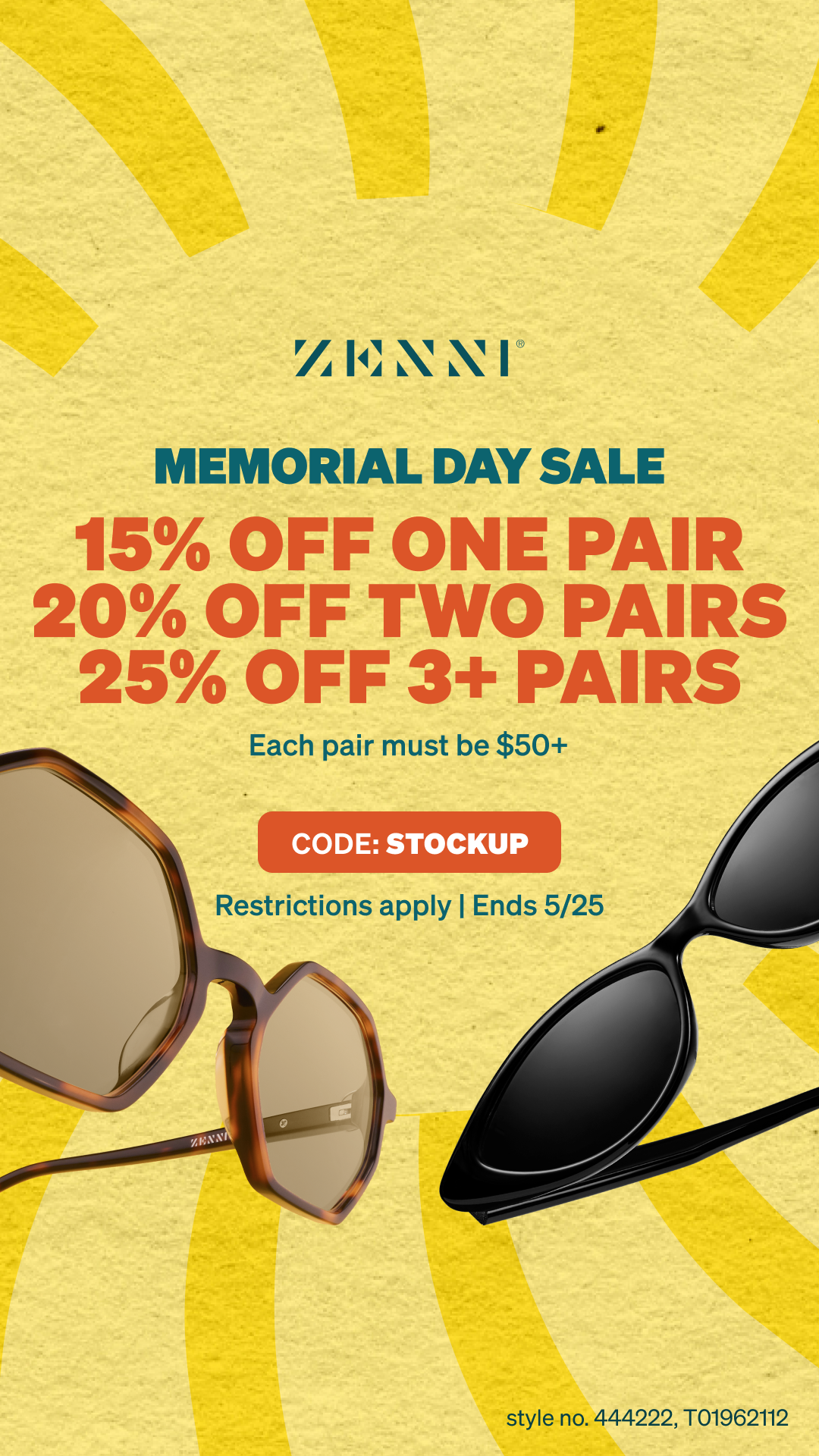 Zenni Optical Facebook ad