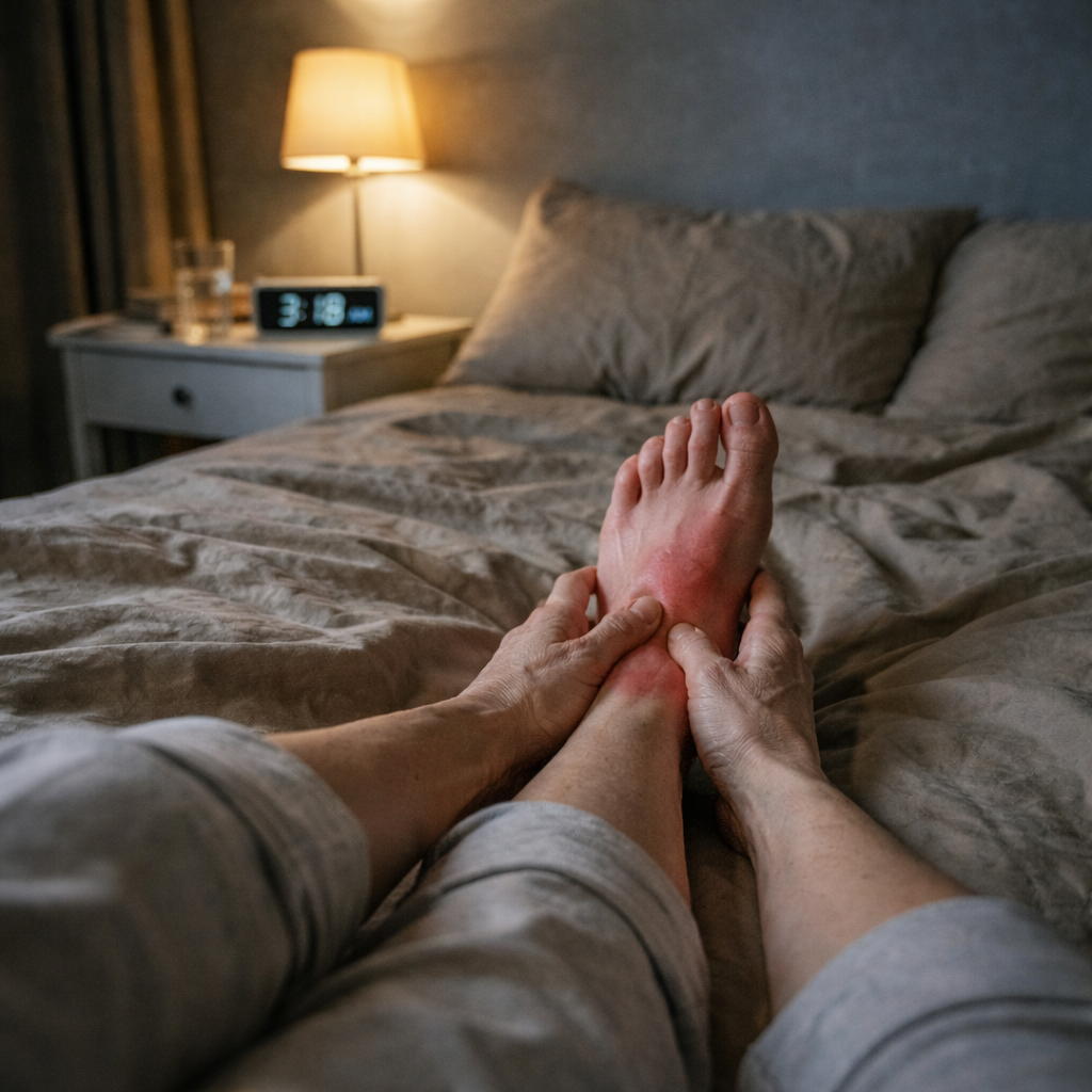 Nexaluma Facebook ad: Read this if your feet burn at night