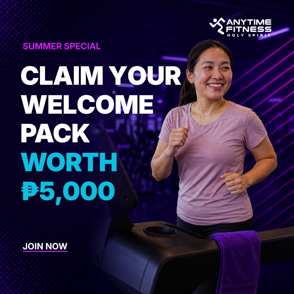 Anytime Fitness Holy Spirit Facebook ad: It's the Summer Special at Anytime Fitness Holy Spirit!