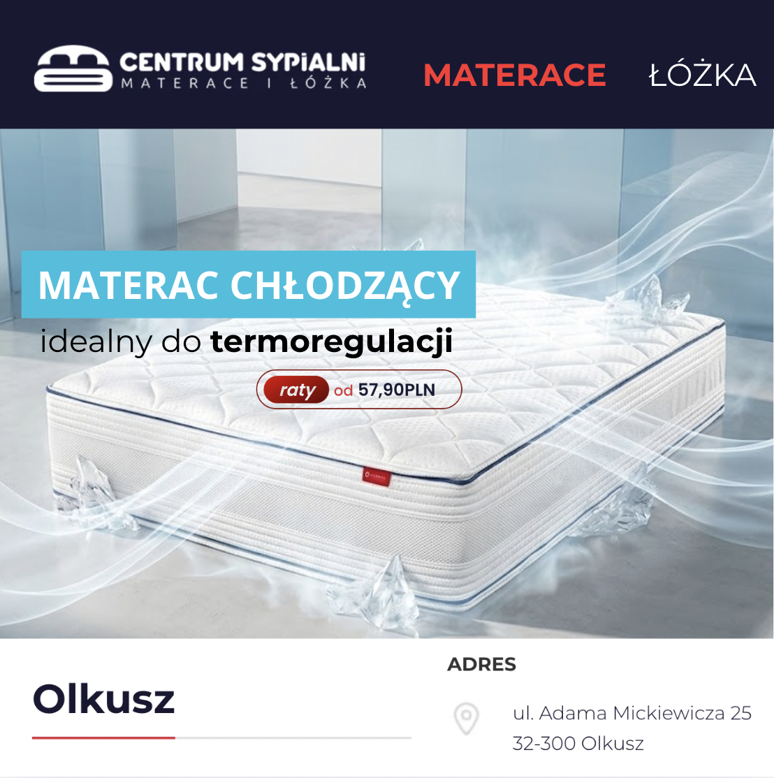 Centrum Sypialni - Materace I Łóżka Facebook ad: Kup