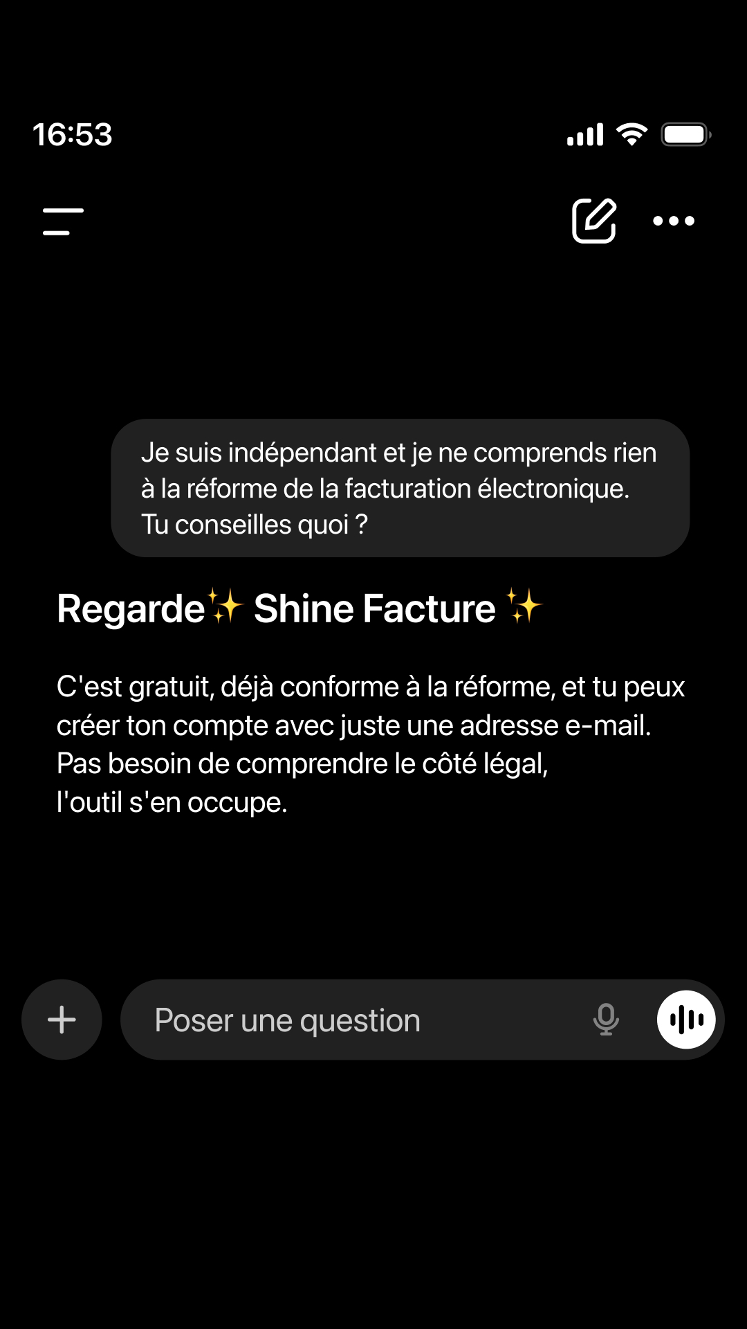 Shine Facebook ad