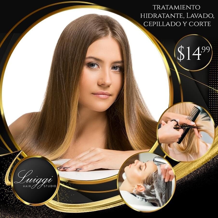 Luiggi Hair Studio Facebook ad: Chatea con nosotros