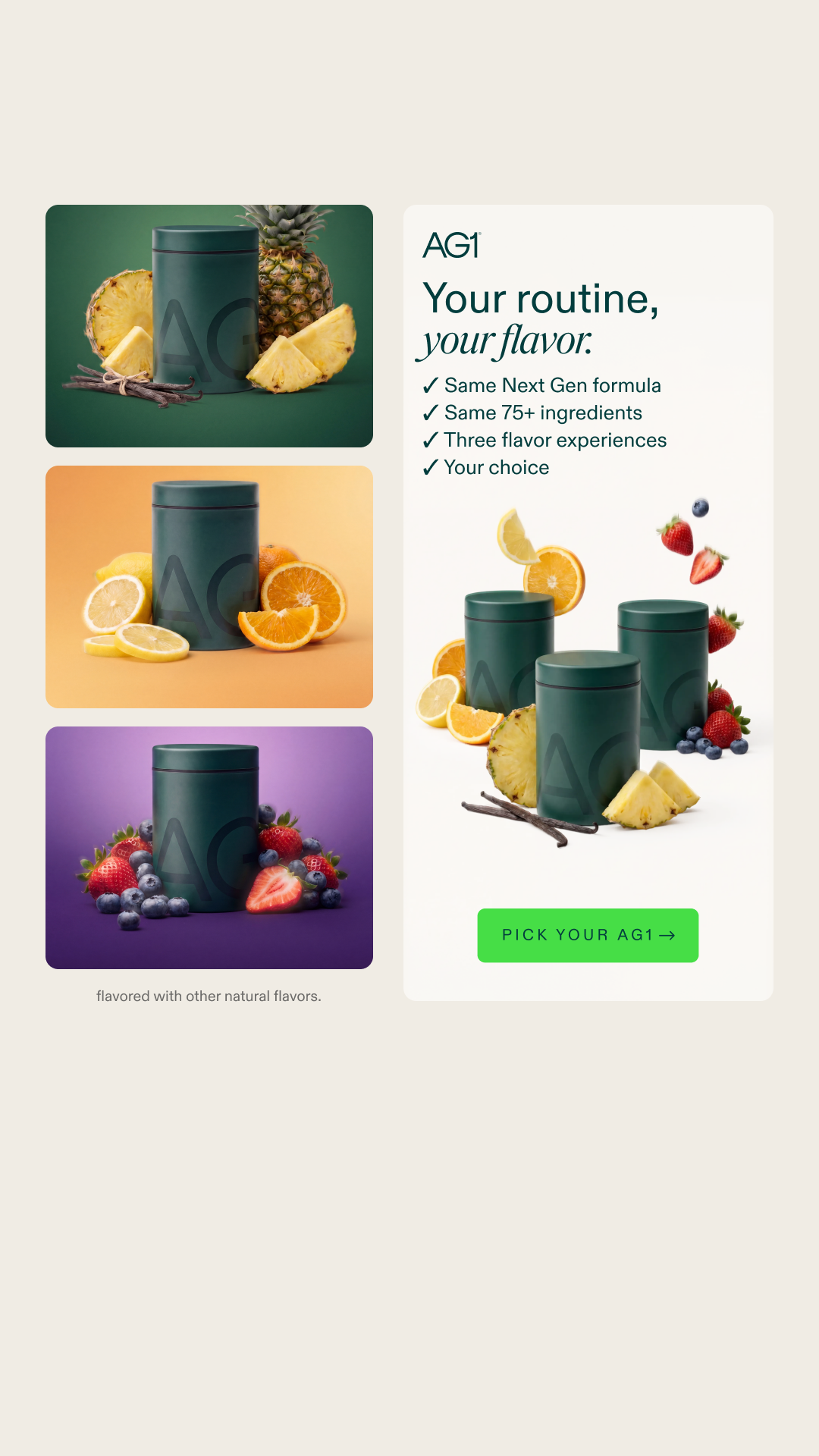 AG1 by Athletic Greens Facebook ad