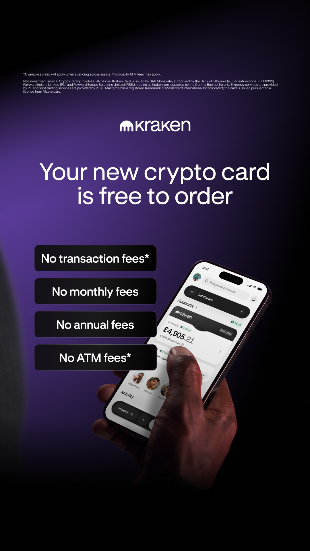 Kraken Digital Asset Exchange Facebook ad