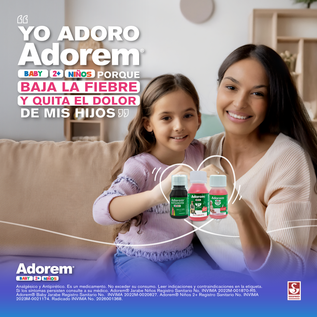 Adorem Colombia Facebook ad: Confรญa en Adorem para el bienestar de tus hijos
