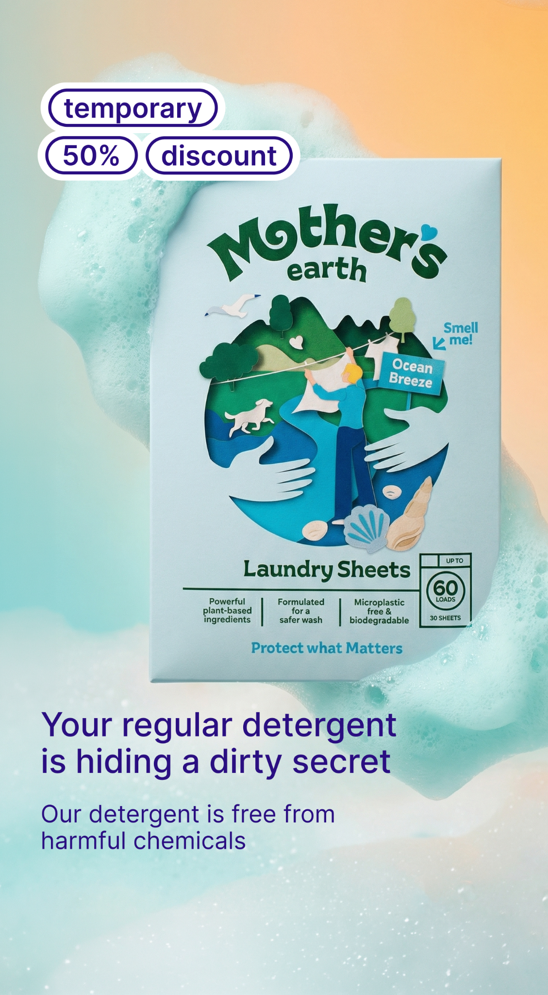 Mothers Earth Facebook ad