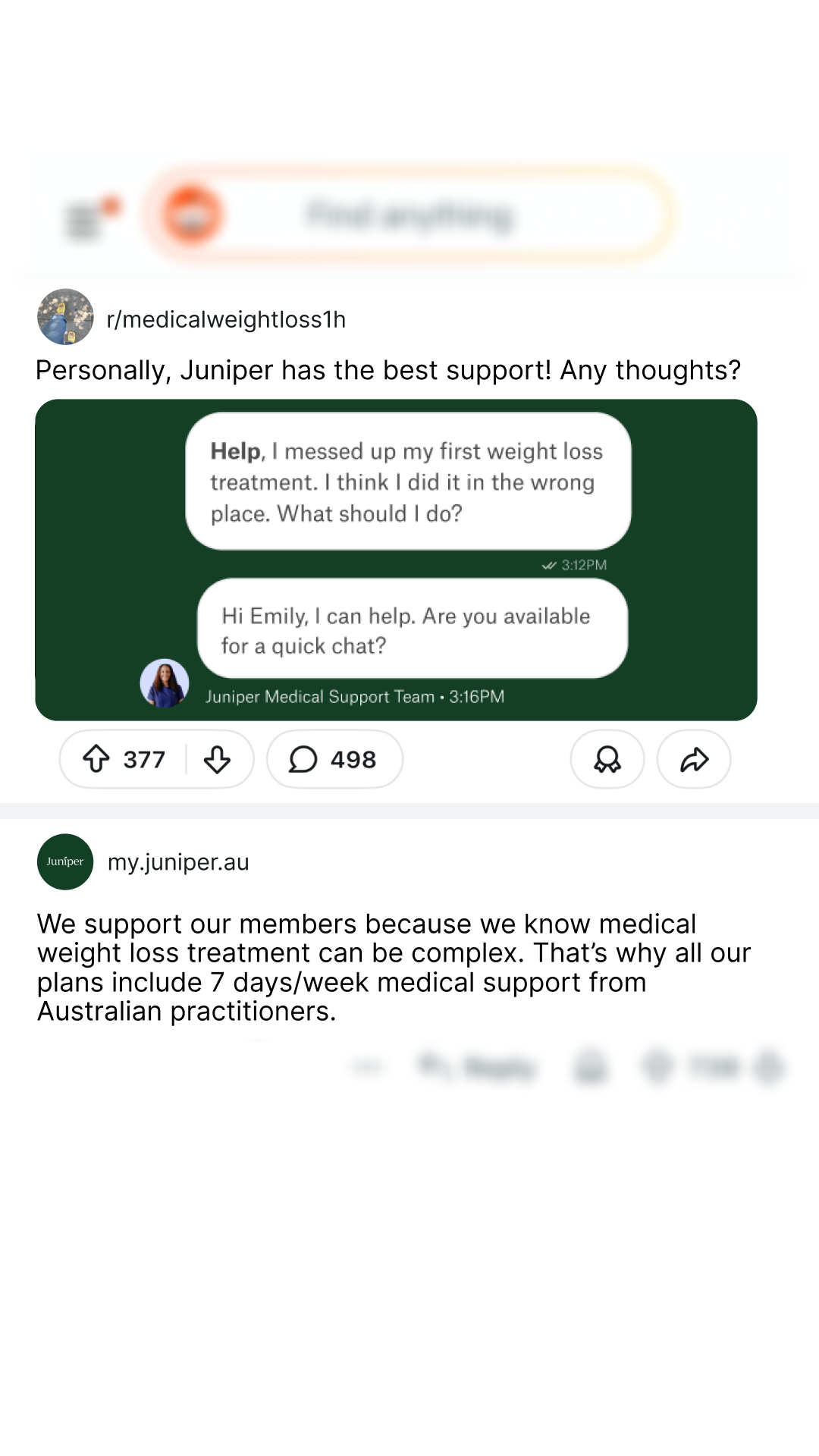 Juniper Facebook ad