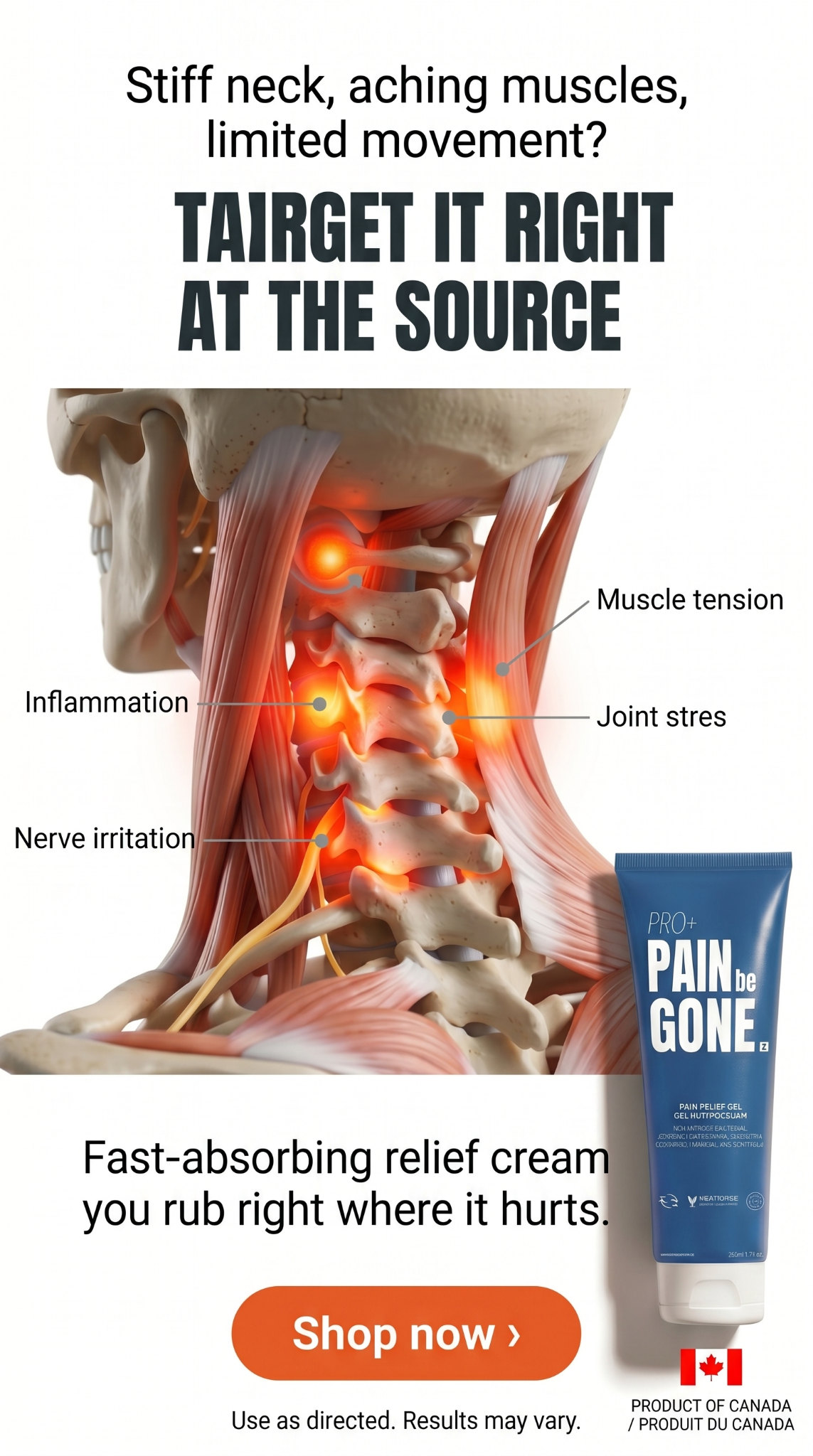 Pain Be Gone Pro Facebook ad