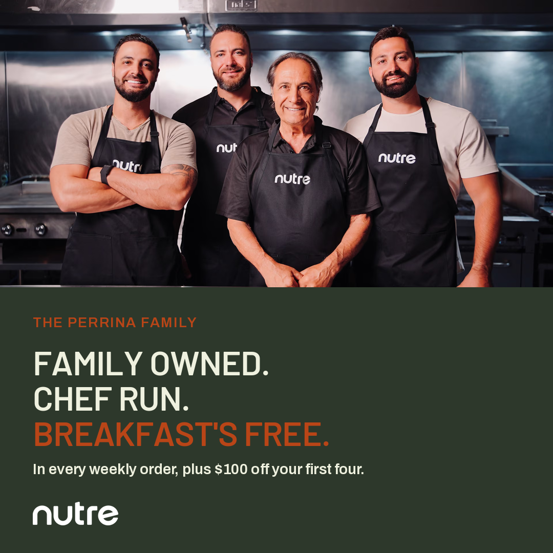 Nutre Meal Plans Facebook ad: FREE Breakfast for 1 YEAR + $100 OFF!