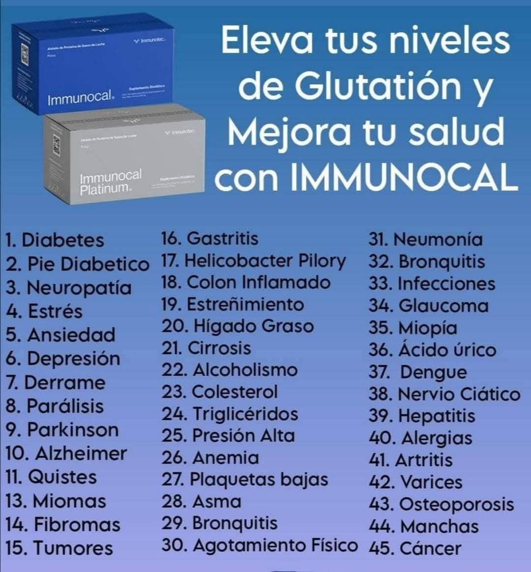 Immunocal Puno Oficial Facebook ad: en es el único producto en mundo avalado…
