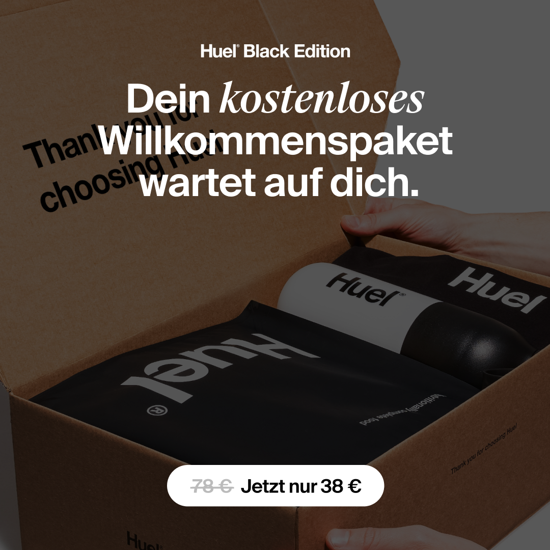 Huel Facebook ad: Gratis Geschenk sichern