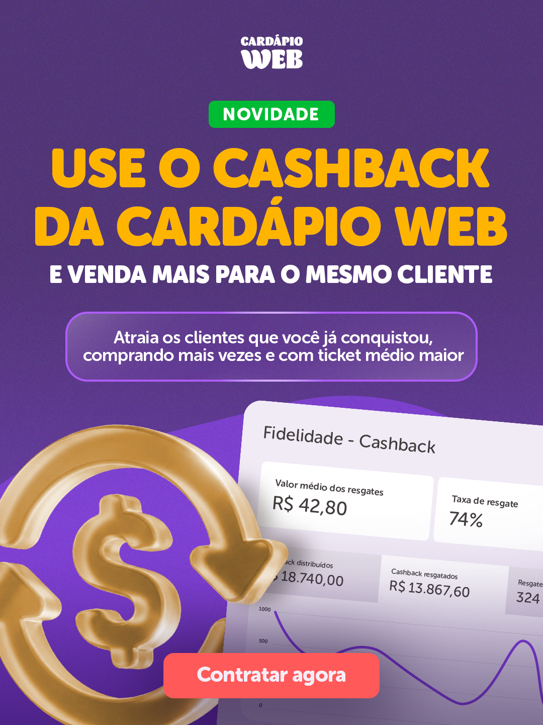 Cardápio Web Facebook ad
