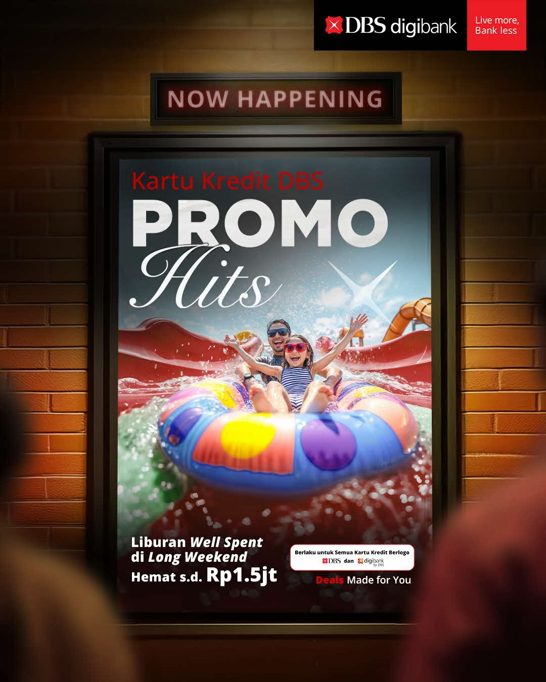 DBS digibank Indonesia Facebook ad: Long weekend di bulan Mei sayang kalau cuma…
