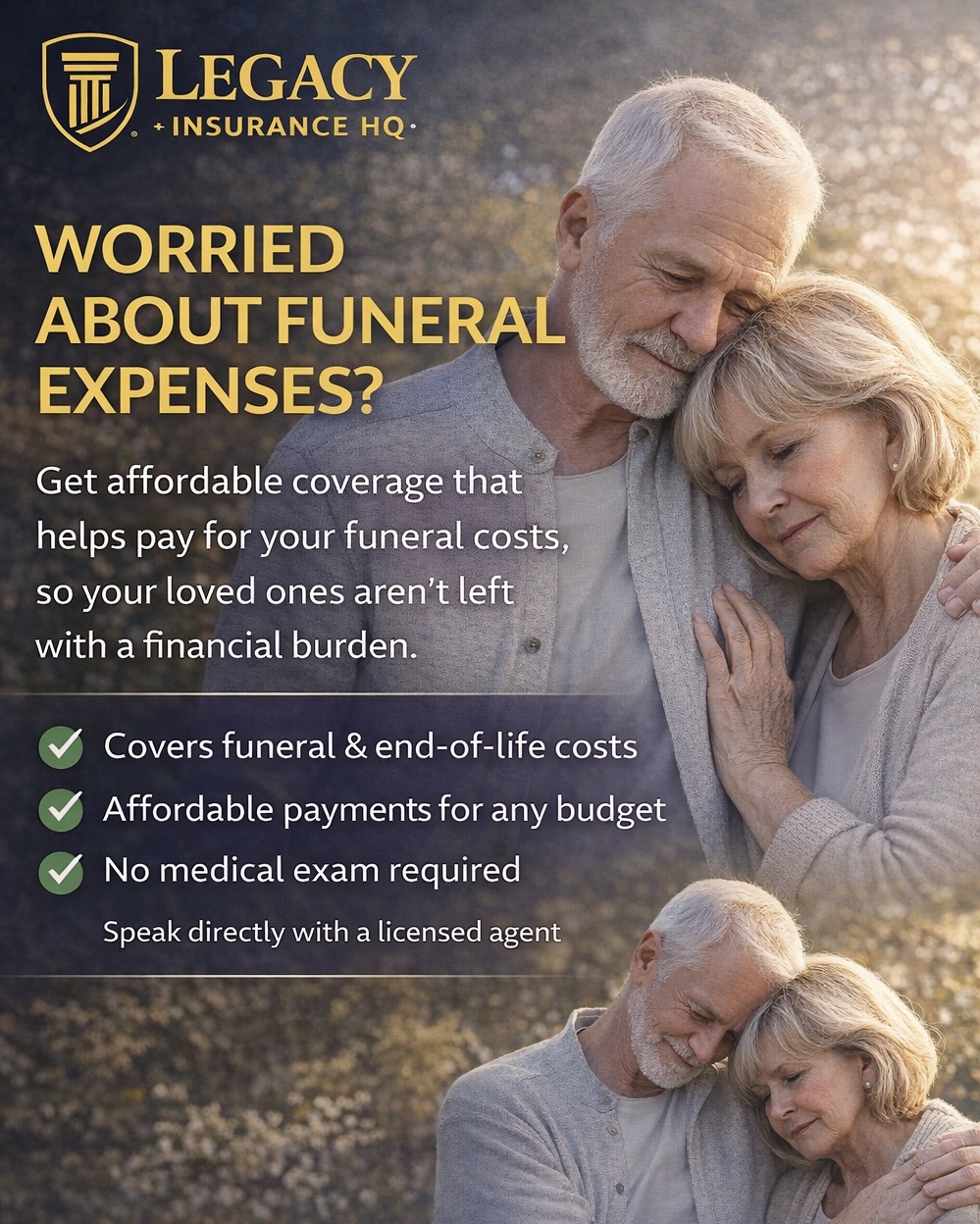 Legacy Insurance HQ Facebook ad from Feb 14, 2026