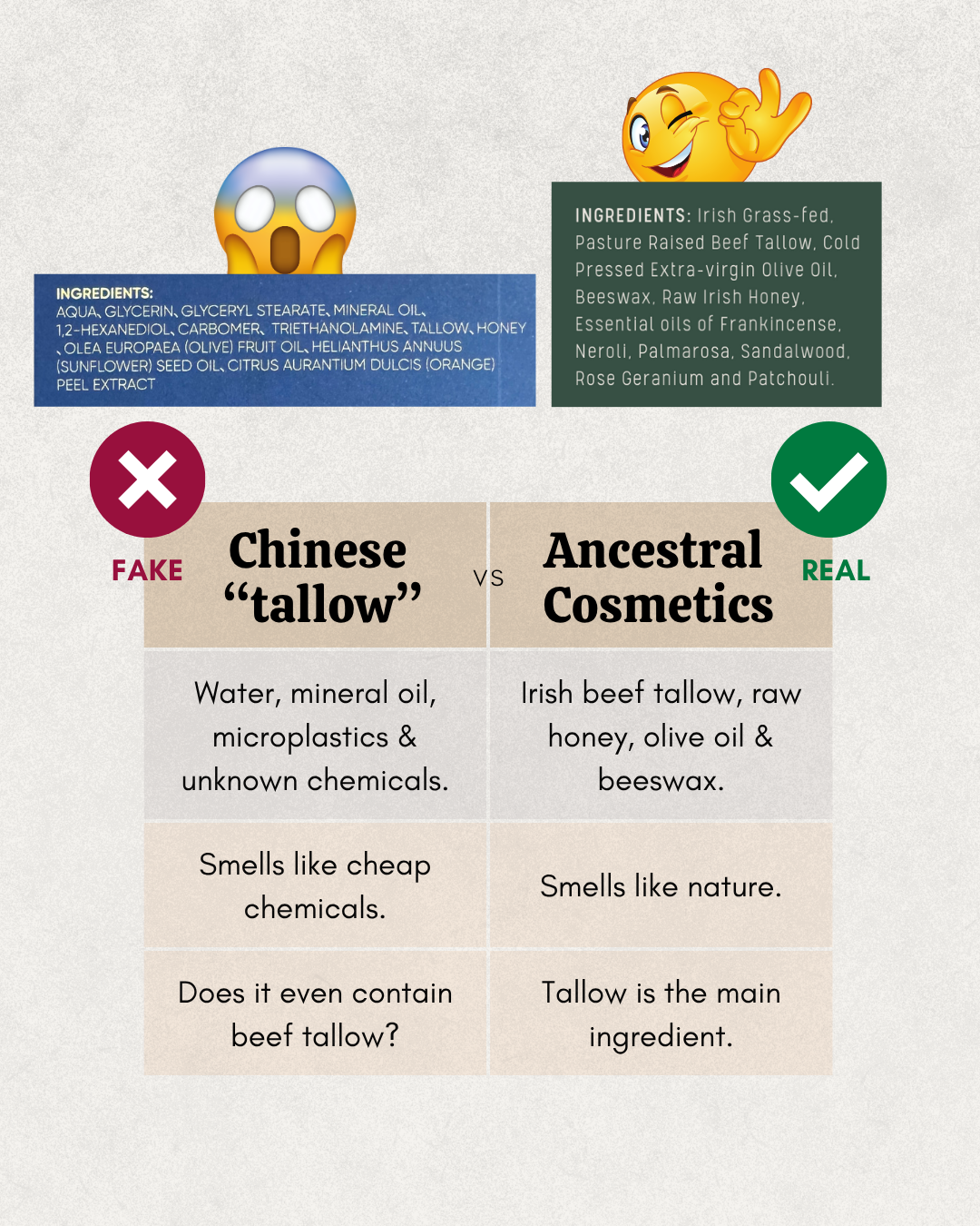 Ancestral Cosmetics Facebook ad