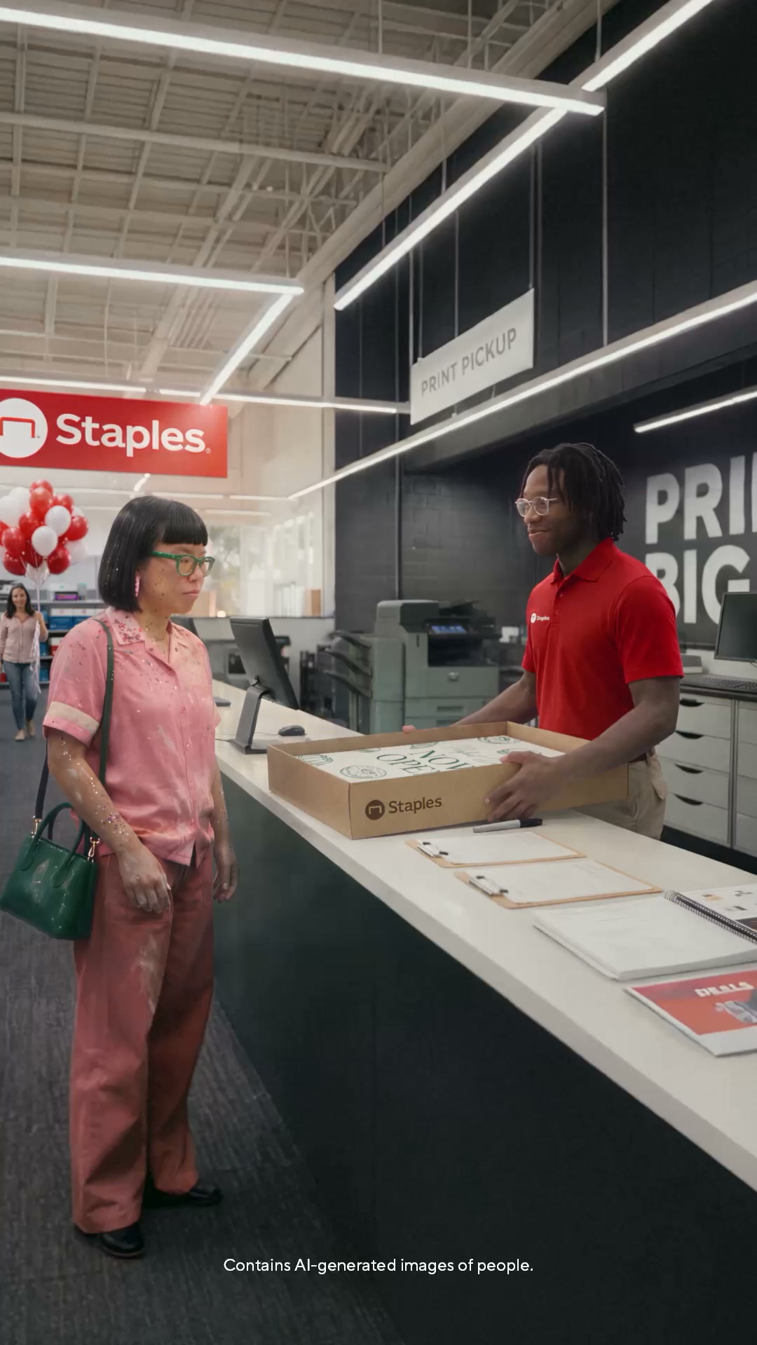 Staples Facebook ad: Start your print project.