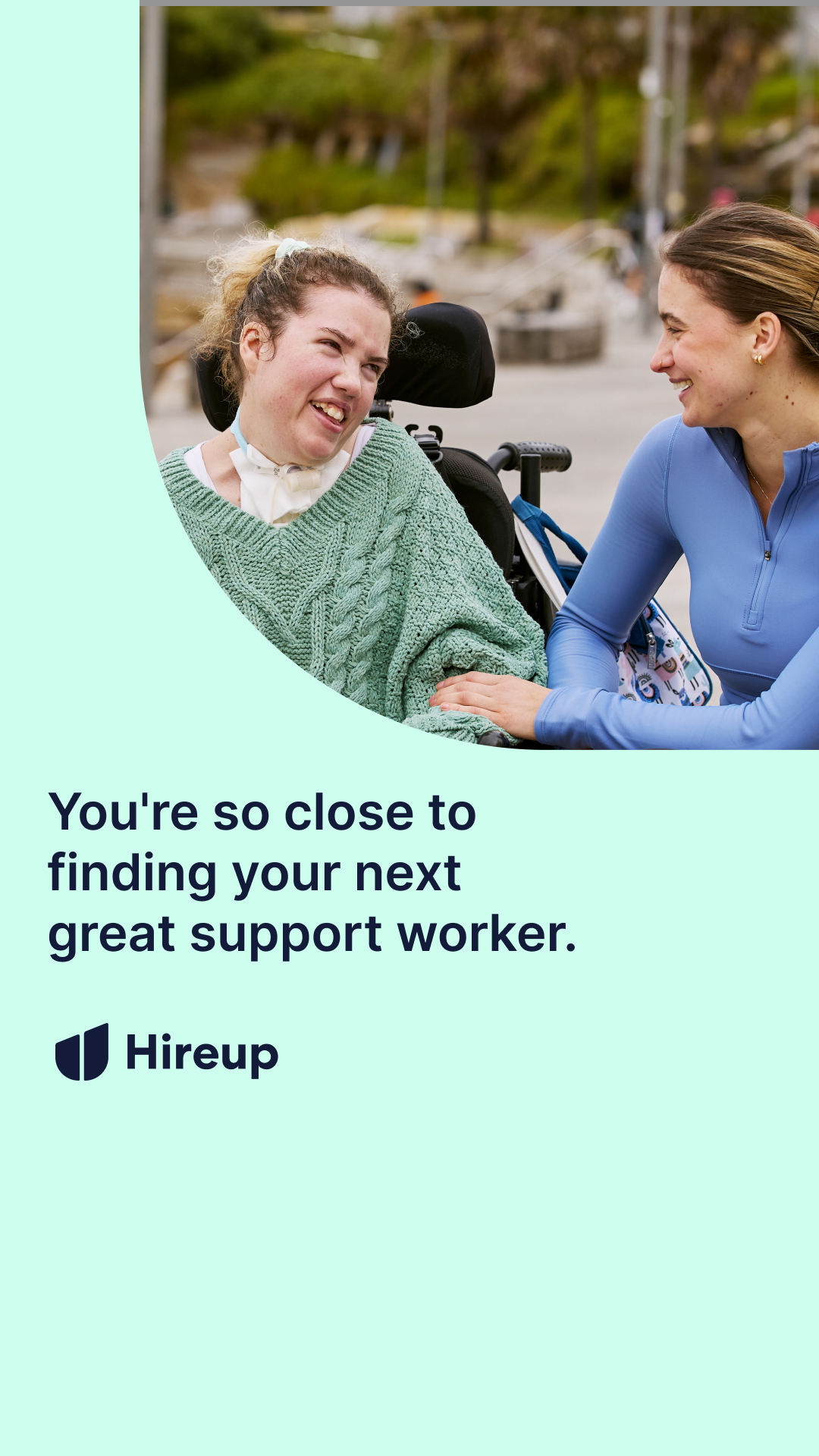 Hireup Facebook ad