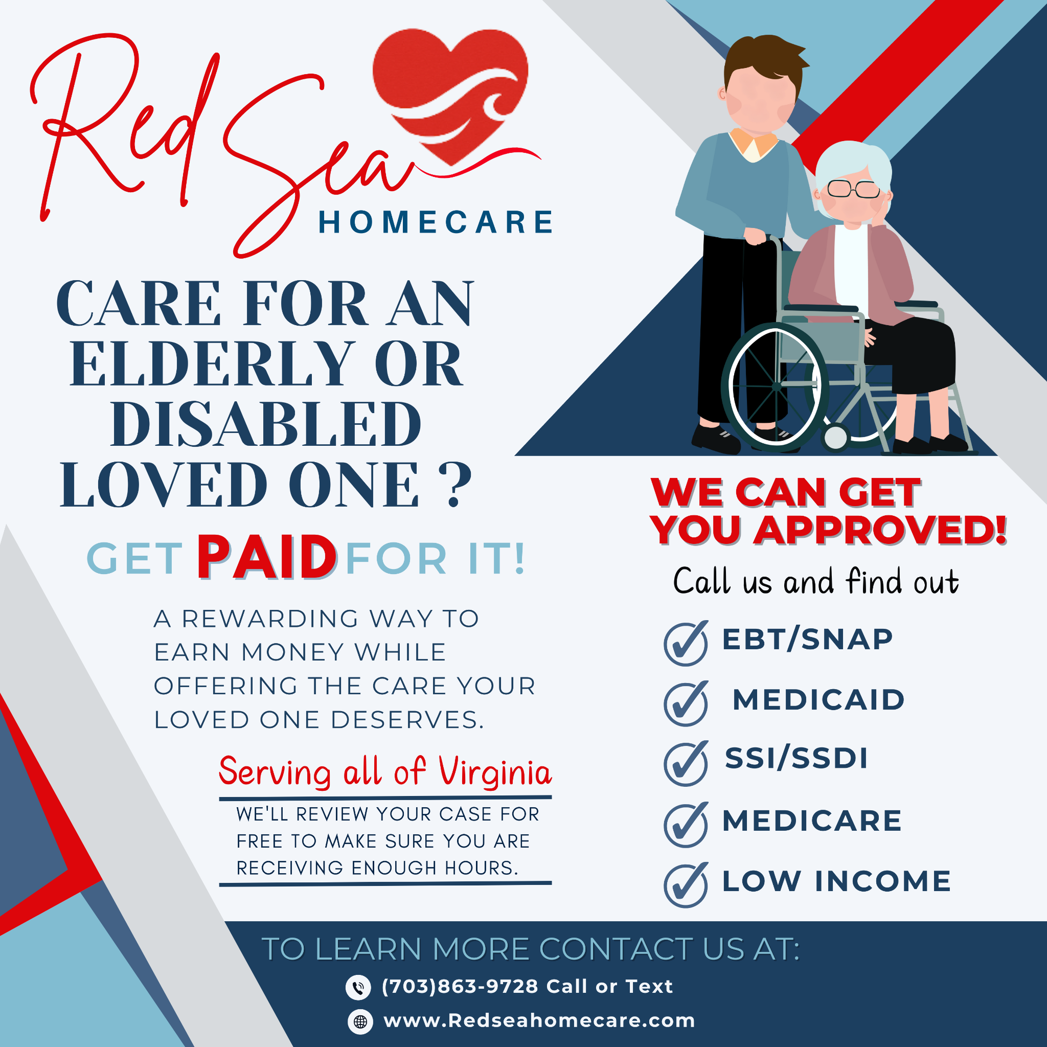 Red Sea Homecare Agency Facebook ad from Oct 13, 2025