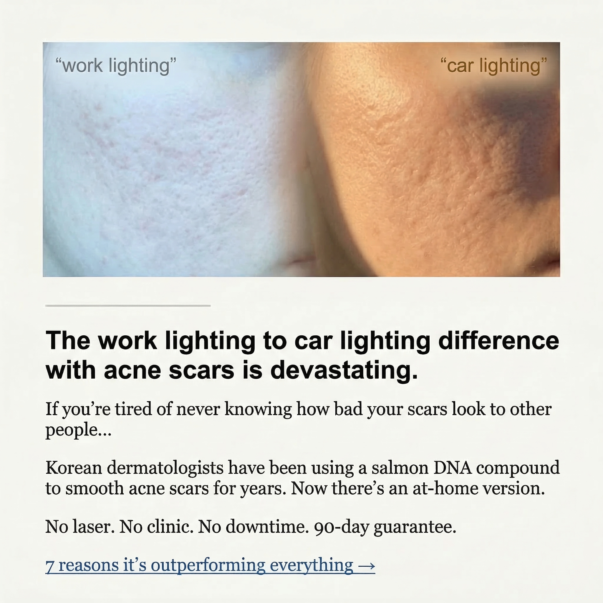 DERM Skincare Facebook ad