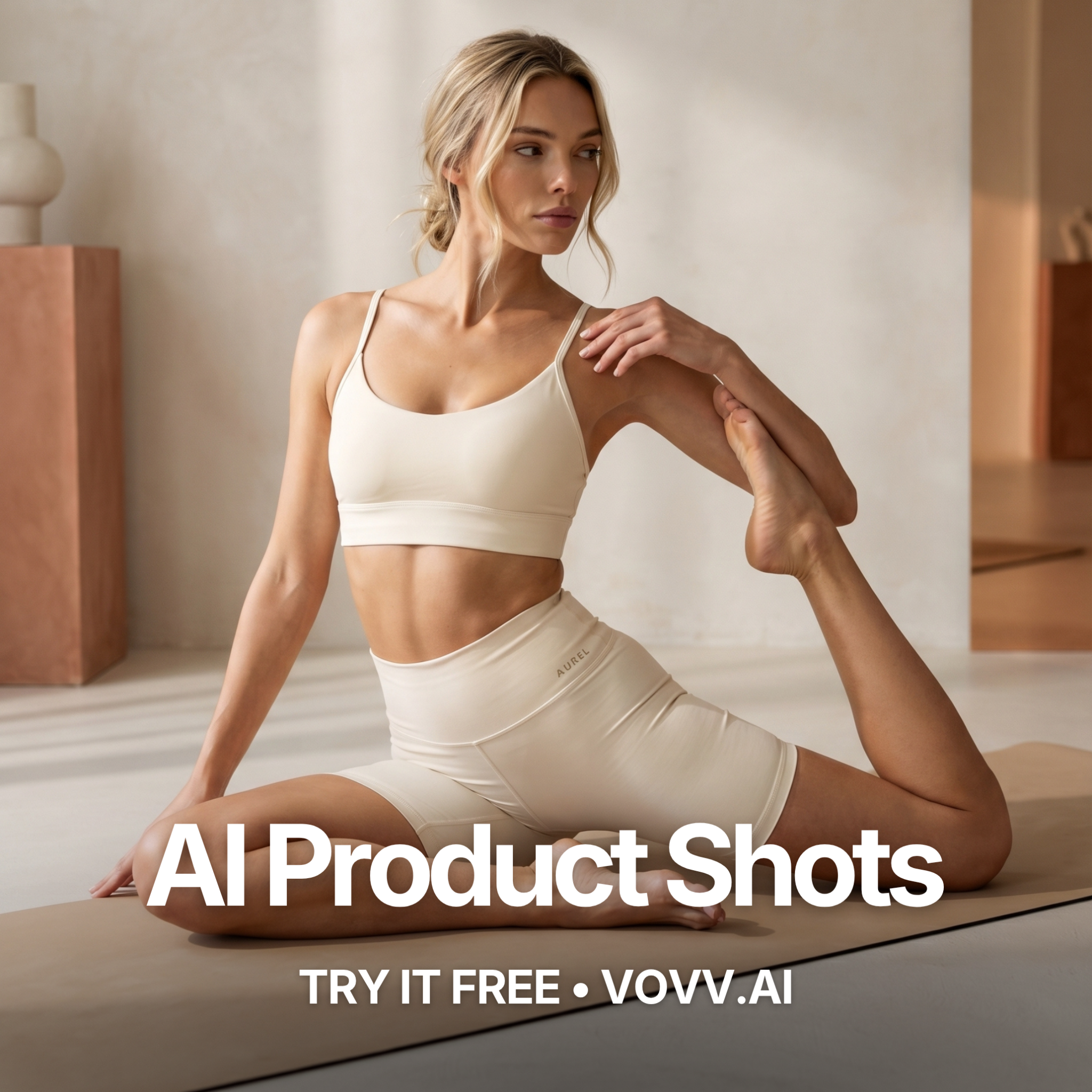 Vovv.ai Facebook ad: Make your product look like it belongs in…