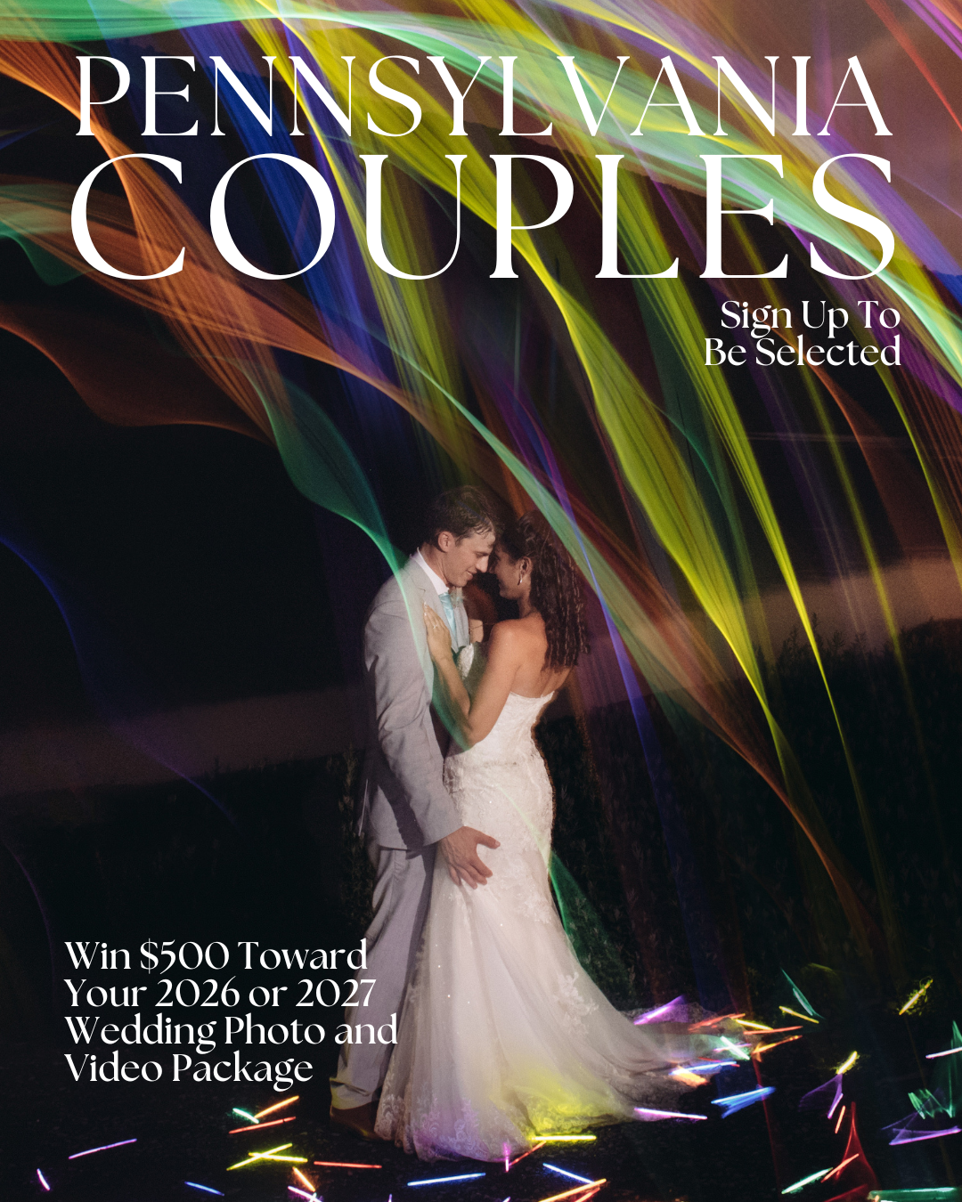 Mackey Photo & Video Facebook ad: Win a $500 Wedding Gift + Free Engagement Session
