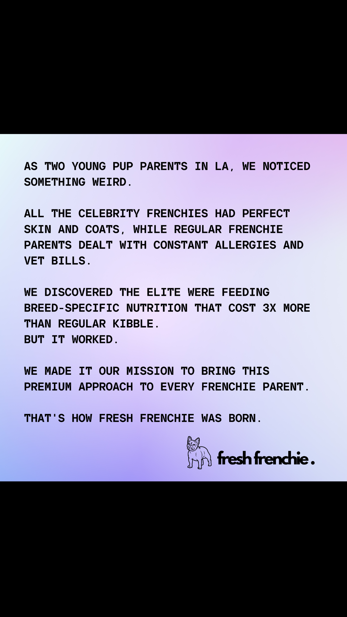Fresh Frenchie Facebook ad