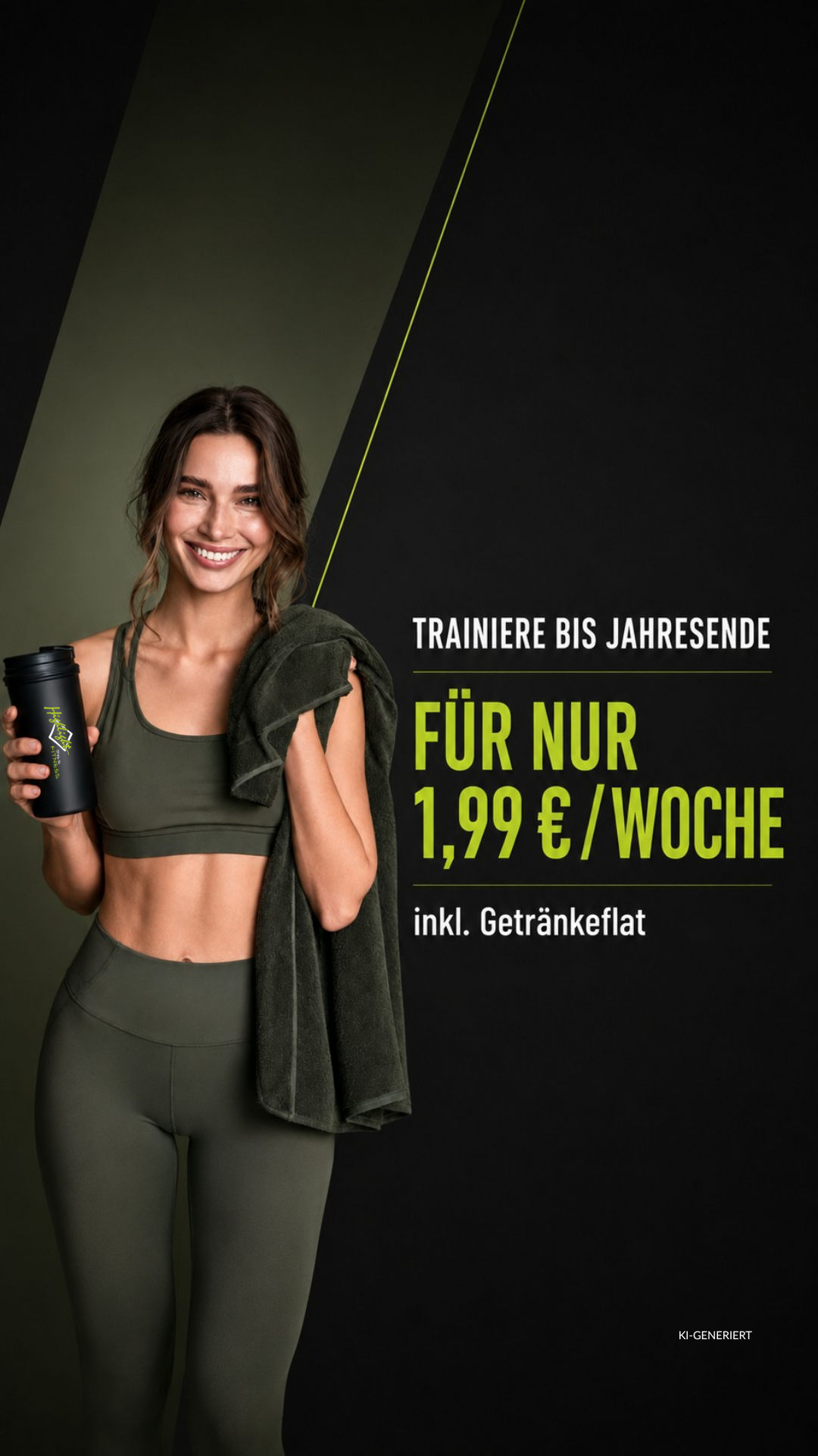 Sportstudio Highlight Facebook ad: 1,99 € / Woche bis Jahresende