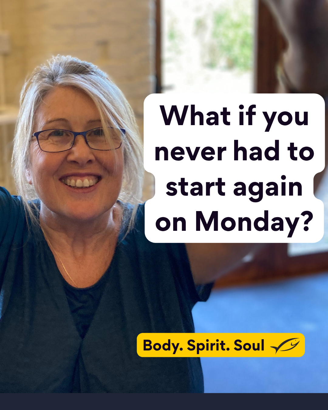 Fitfish Facebook ad: Stop Starting Again