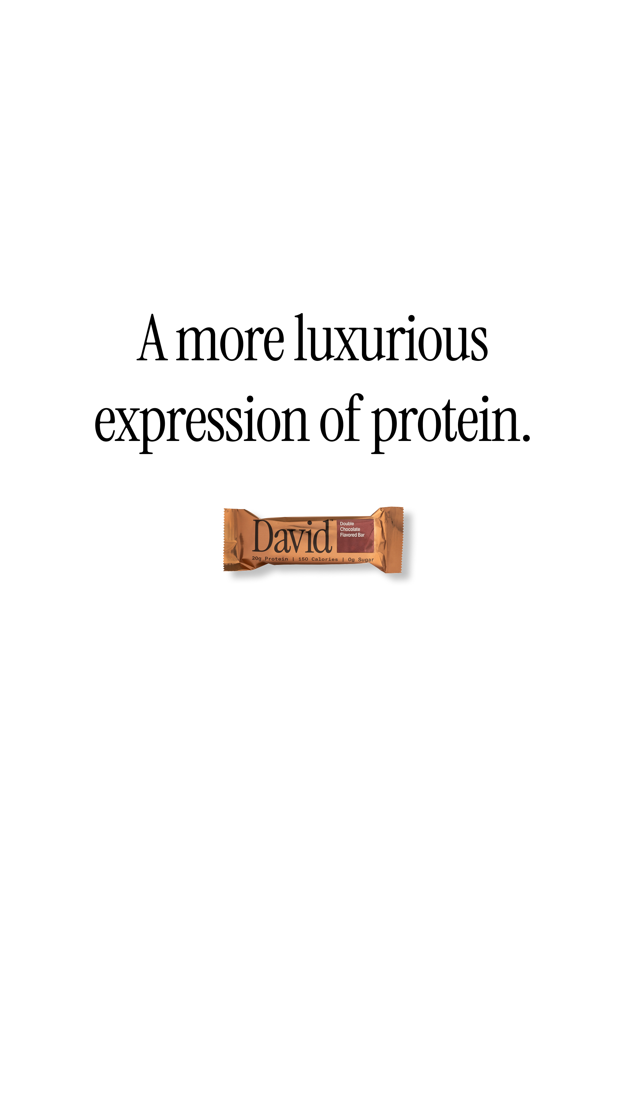 David Protein Facebook ad