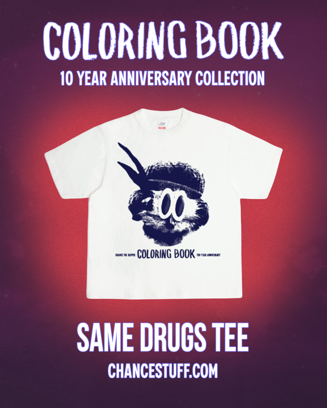 Chance The Rapper Facebook ad: Same Drugs Tee