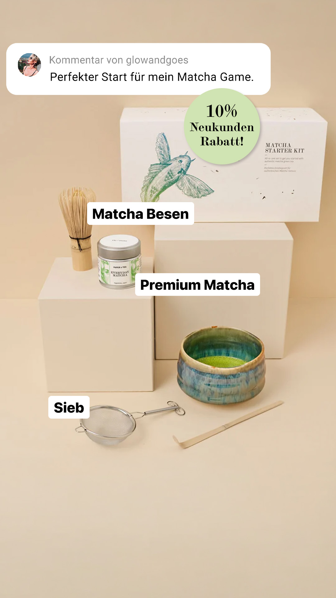 PAPER & TEA Facebook ad