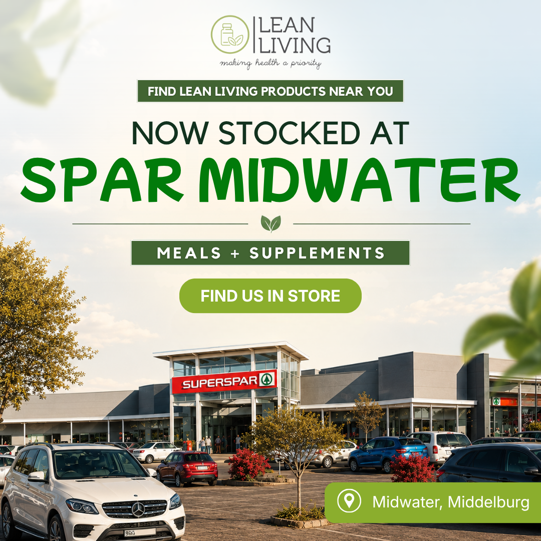Lean Living Foods Facebook ad: Lean Living Is Now At SUPERSPAR Midwater