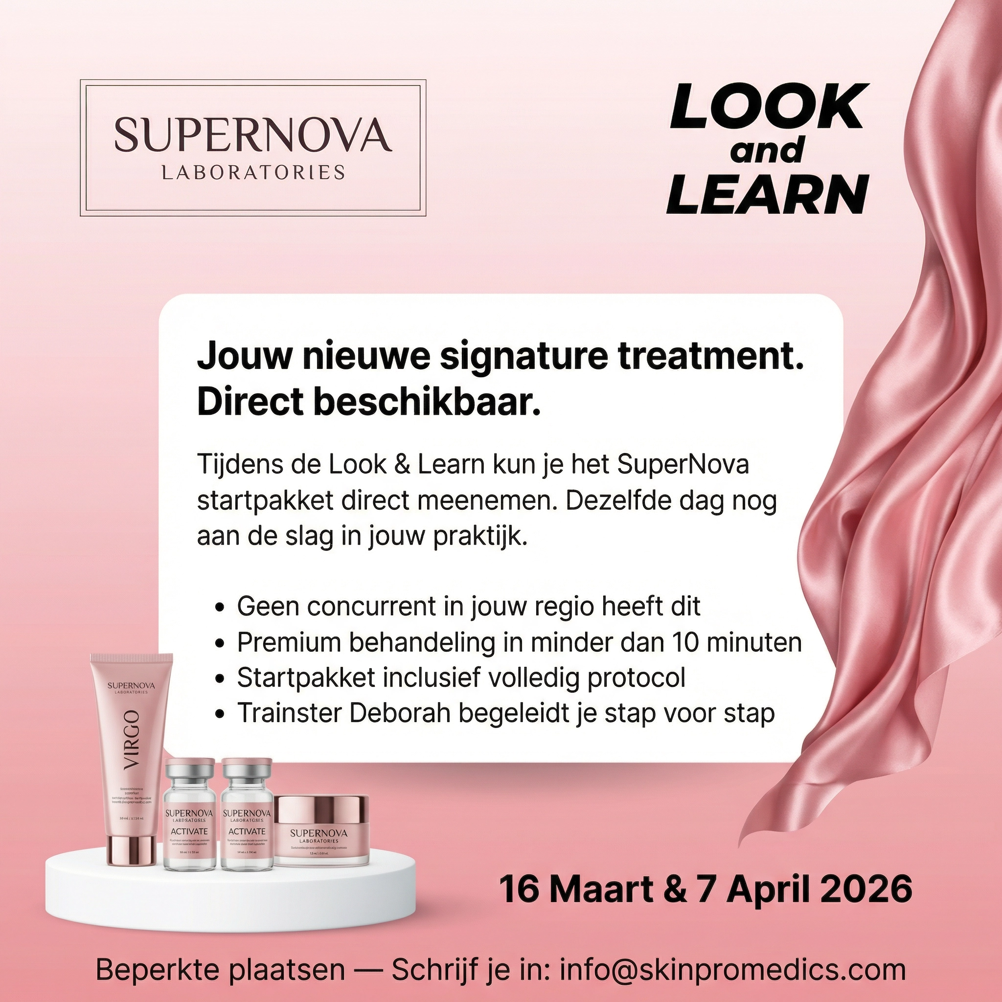 Skinpromedics - Benelux Facebook ad: De perfecte 'glass skin' glow in 10min