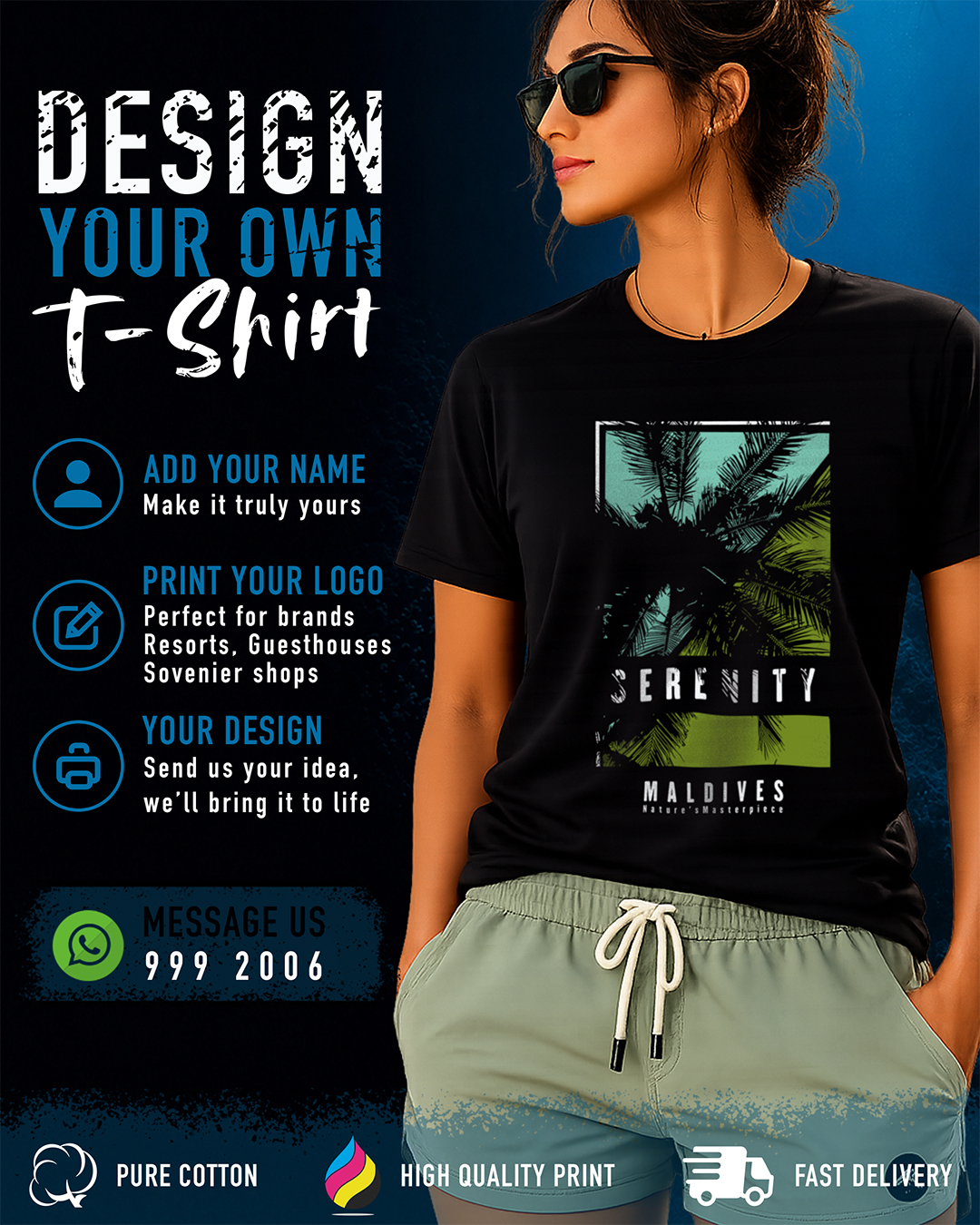 Noelle Facebook ad: DESIGN YOUR OWN T-SHIRT