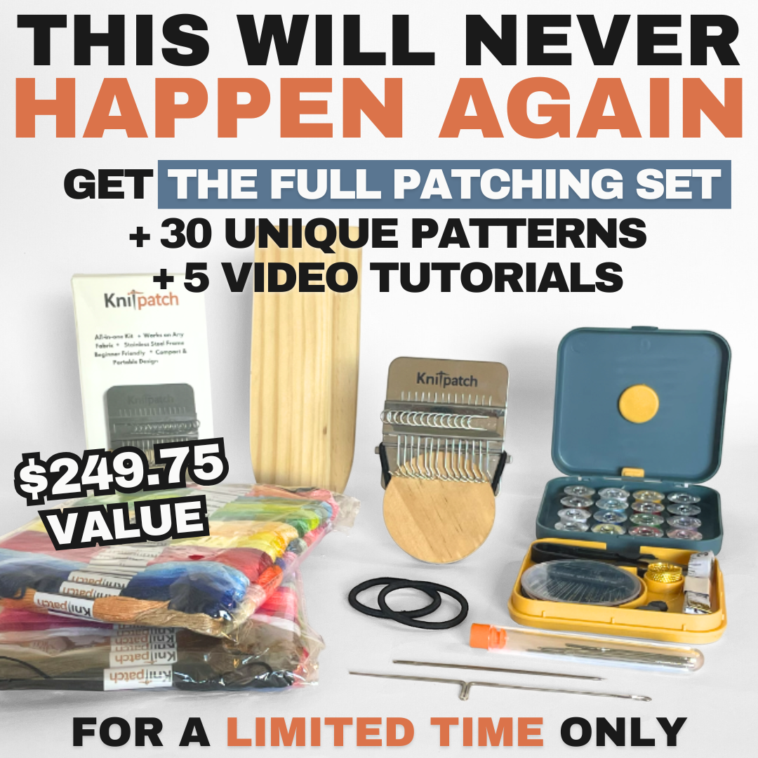 Knit Patch Facebook ad: BLACK FRIDAY -60%OFF