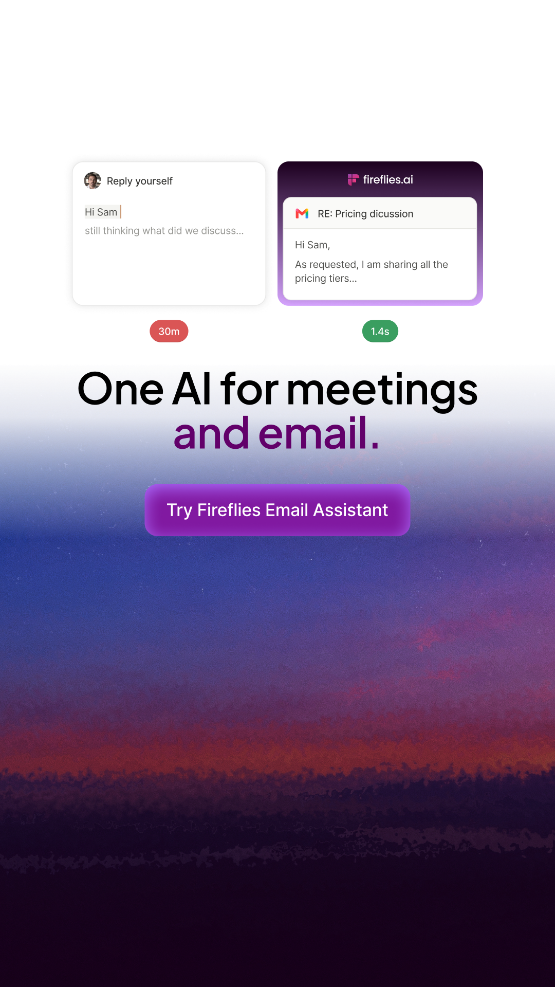 Fireflies.ai Facebook ad
