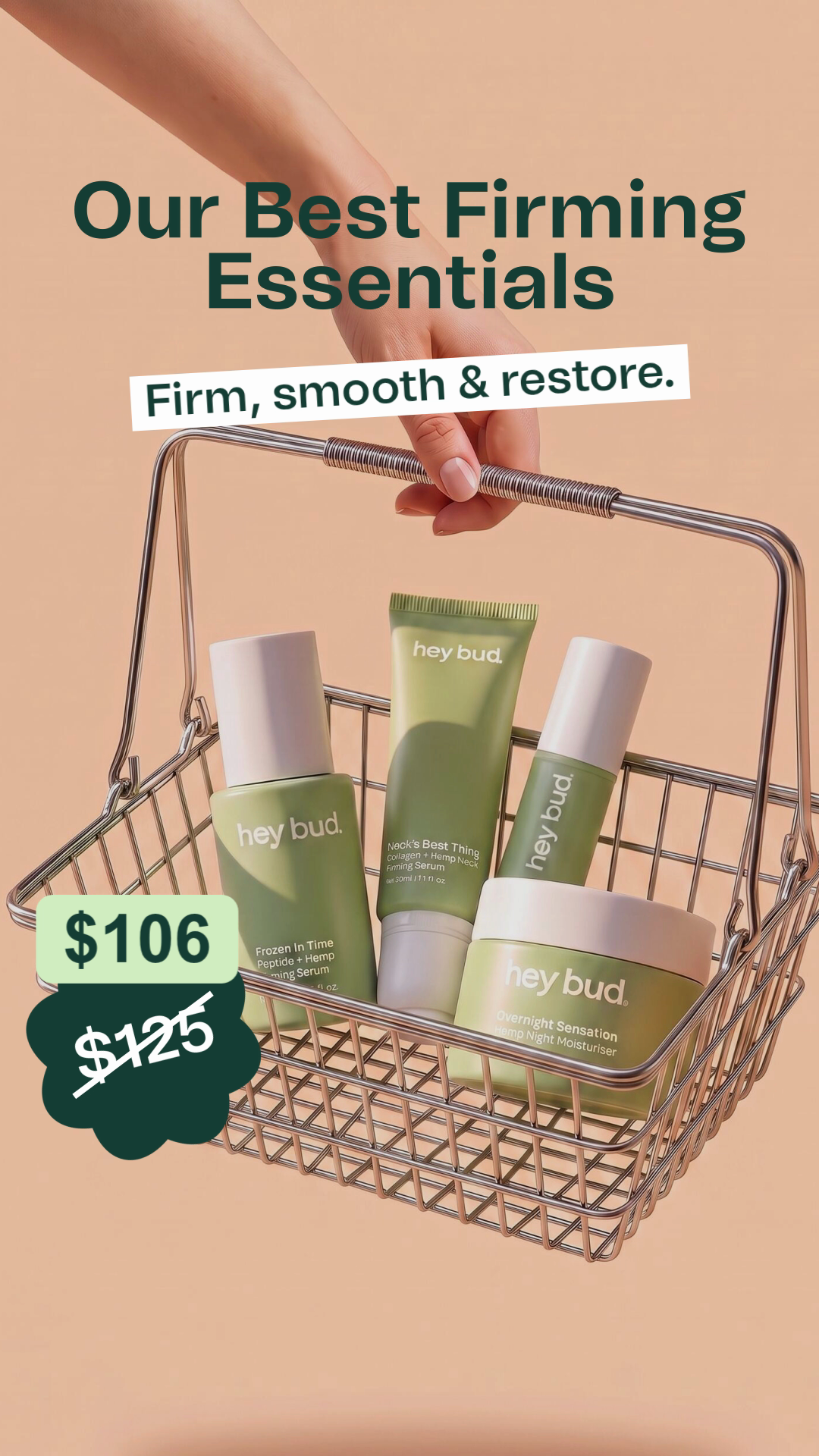 Hey Bud Skincare Facebook ad