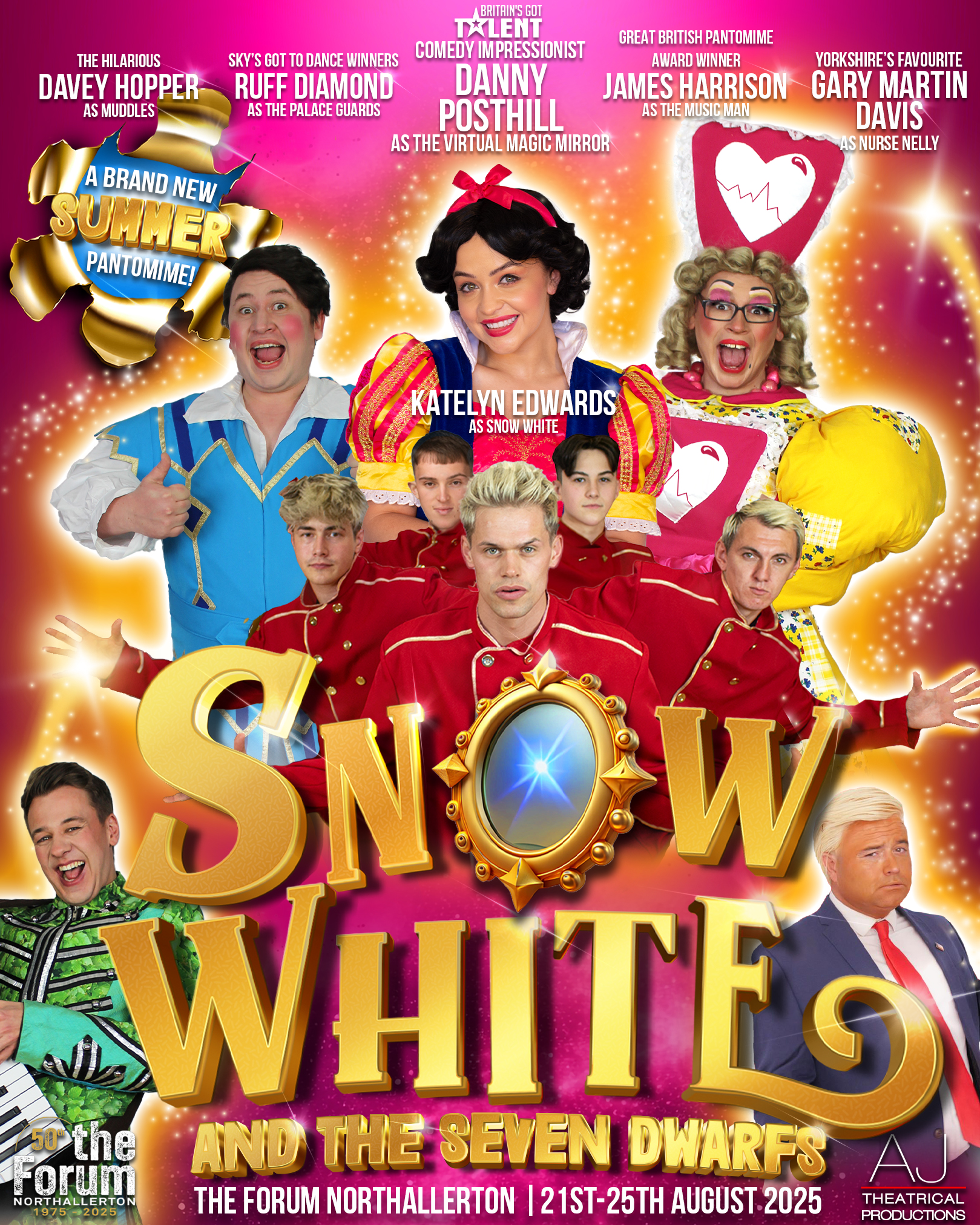 Snow White, Northallerton Pantomime Facebook ad: Don't miss the Must-See Show of the Summer!