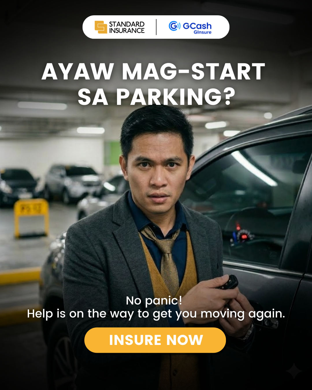 Standard Insurance's Corporate Insurance Solutions Facebook ad: one call away, 24/7