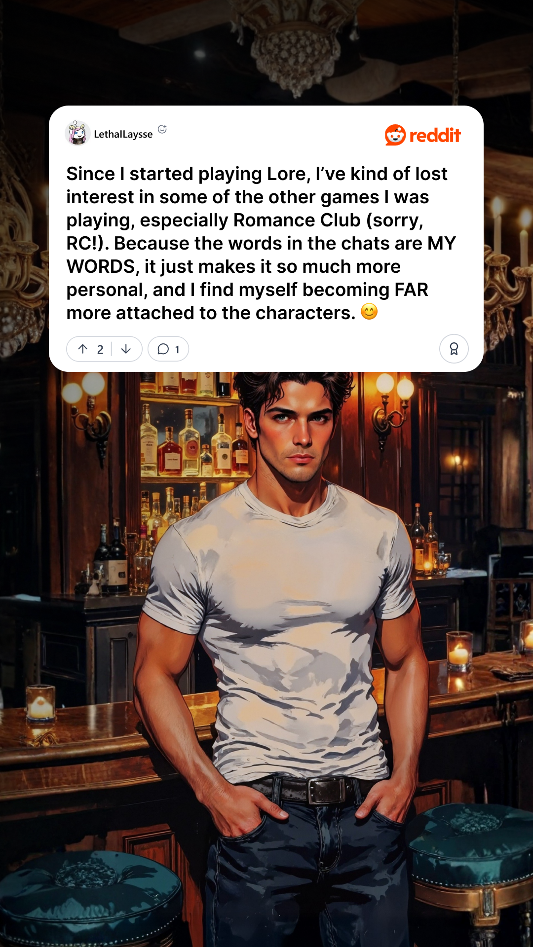 Lore: Interactive Stories Facebook ad