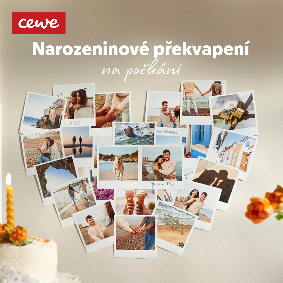 CEWE Facebook ad: Osobní dárky s fotkou