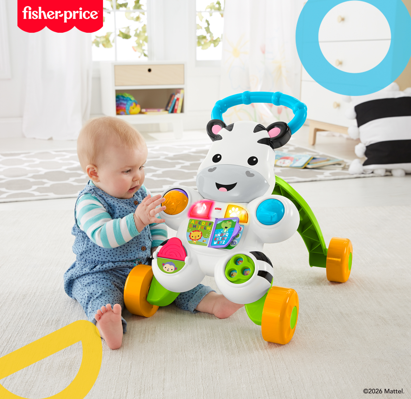 Fisher-Price Facebook ad: Cebra de Aprendizaje es segura, duradera y lo…