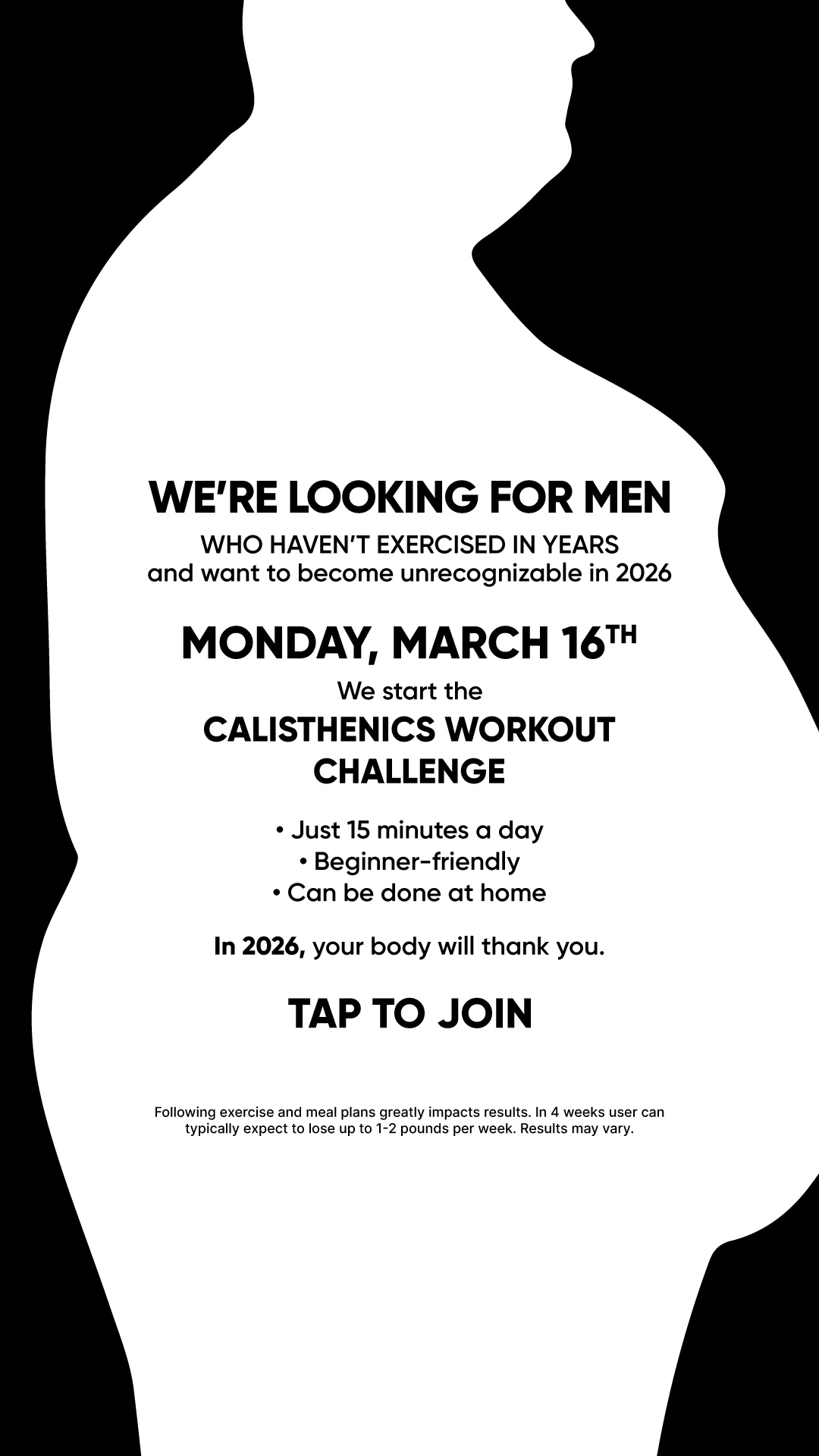 BetterMe Men Facebook ad
