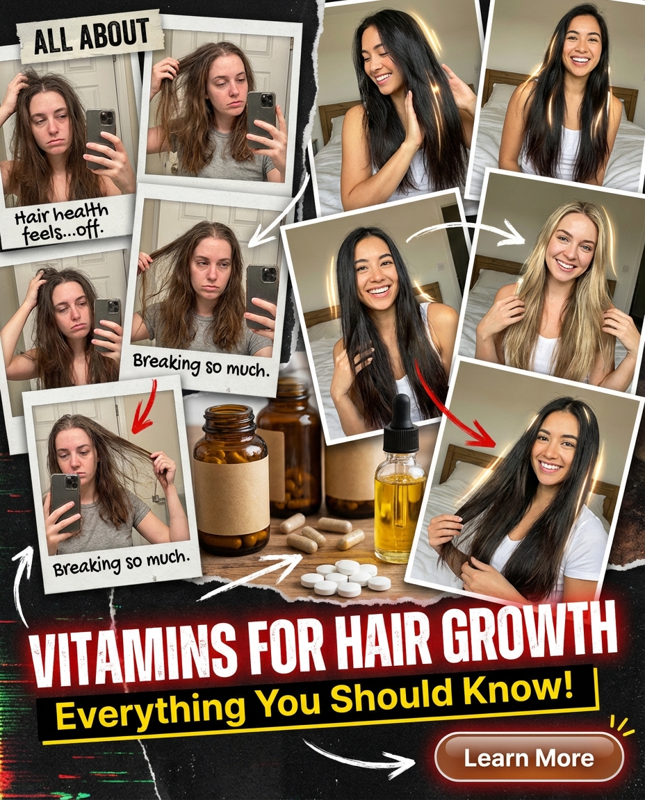 Only Best Advices Facebook ad: Essencial info about vitamins for hair growth