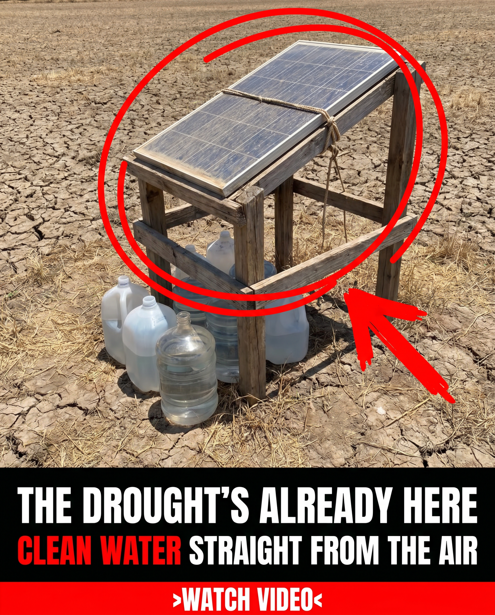 defacto.love Facebook ad: Clean Water, Even In A Drought