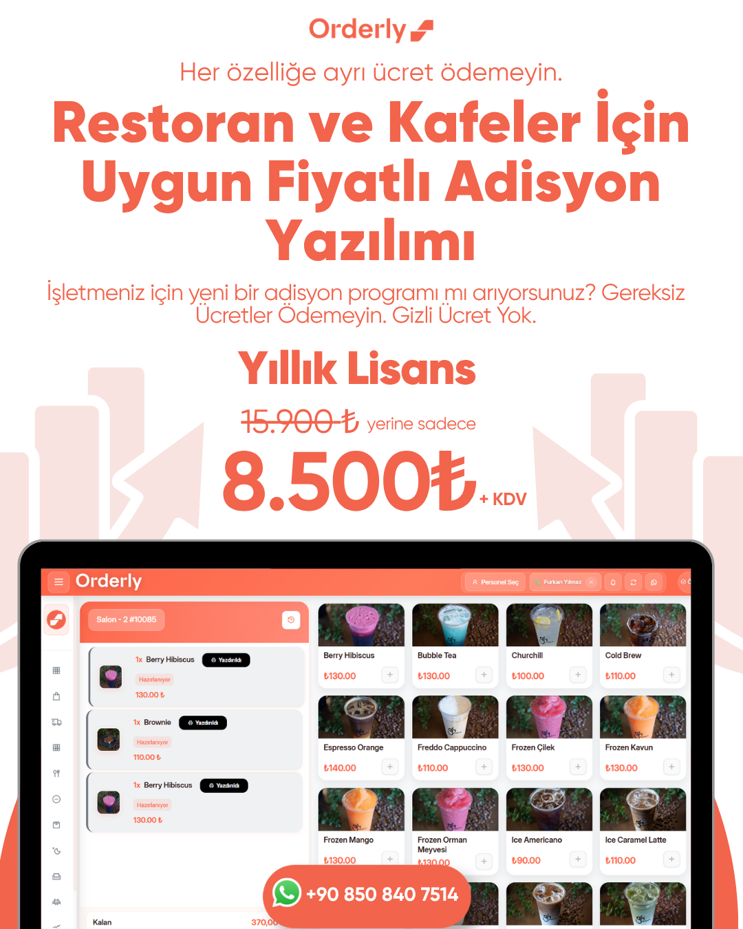 Orderly POS Facebook ad: Restoran ve kafe işletmeleriniz için geliştirilen yeni…