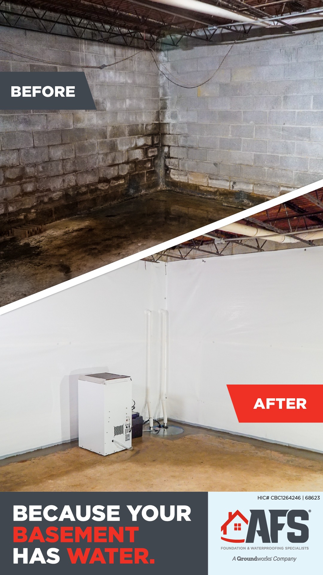 AFS Foundation & Waterproofing Specialists Facebook ad from Mar 14, 2026