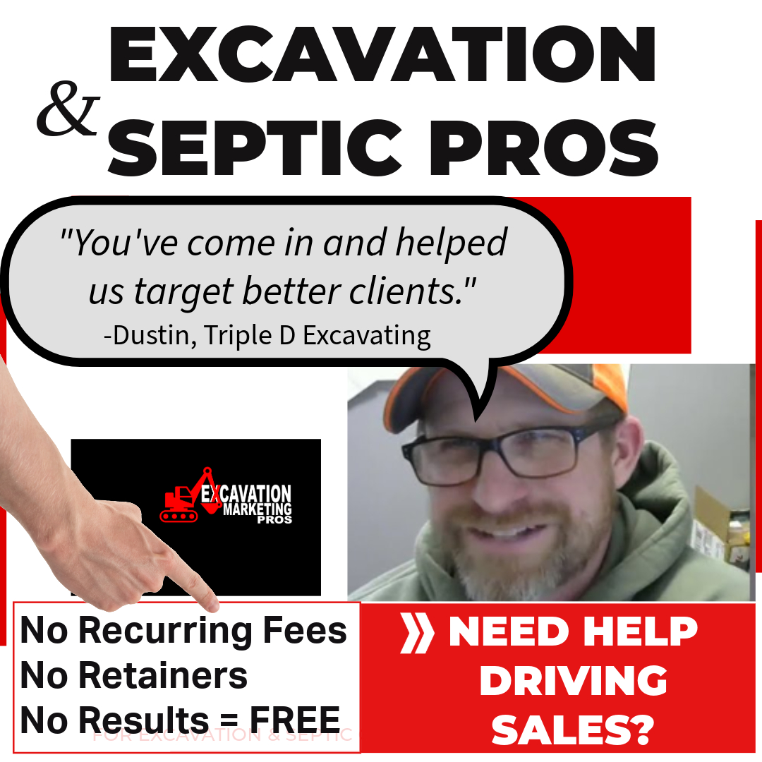 Excavation Marketing Pros Facebook ad: You Got Nothing To Lose & Installs To Gain